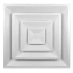 24" T-bar Drop Ceiling Air Diffuser With 8" Round White, Venti. Fixed Price $106.29.
