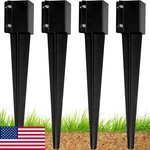 Wimart 4X4 Heavy Duty Metal Fence Post Anchor Ground Spike - No Dig Galvanized. Fixed Price $85.64.