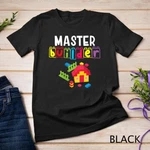 Womens Master Building Blocks Brick Builders Fun Toys Unisex T-shirt. Fixed Price $16.79.
