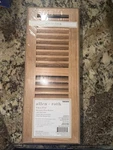 Brand New Allen + Roth 4X12-IN Wood Light Oak Floor Register. Fixed Price $16.99.