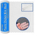 Upgraded Plastic Chicken Wire Fence MESH(16INX10FT) - Black/green/white Colors. Fixed Price $17.57.