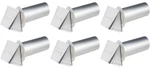 Six 4" Diameter Dryer Or Bathroom Exhaust Aluminum Multi-purpose Vent Hood Pipe. Fixed Price $42.00.