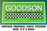 Goodson Tools & Supplies For Engine Builder Vintage Original Vinyl Decal Sticker. Fixed Price $9.43.