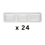 16X4" Under Eave Cornice Ventilation Aluminum, White, Lomanco C416-W Lot Of 24. Fixed Price $84.99.