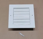 6" X White Stamped Steel Supply Air Register One Way Curved Blade With Obd. Fixed Price $19.95.