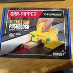 Micro Grr-ripper GR-100 3D Pushblock For Table Saws -yellow. Fixed Price $42.95.
