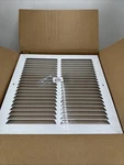 Vents 12" Lot Of 20 White 12X12 Metal Wall/ceiling Truaire. Fixed Price $69.95.