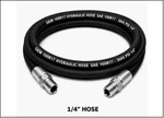 1/4" Wire 100R17 Hydraulic Hose Assembly With Npt Male Fittings 3045 Psi. Fixed Price $16.50.
