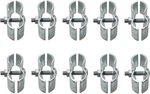 10 Set Chain Link Fence Panel Clamps 1-3/8" Dog Kennel For Round Pip. Fixed Price $39.20.