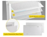 Crawl Space Flood Vent Steel White 18.3X10.23IN W/ Bolts 15 3/4. Fixed Price $23.58.