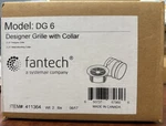 Fantech 411364 DG6 Designer Exhaust Grille W/ Mounting Collar (l. Fixed Price $37.90.