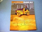 Sakai SW/TW300-1 Series Vibratory Asphalt Rollers Brochure. Fixed Price $20.00.