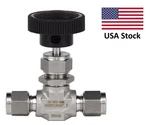 Needle Valve 316L Swagelok-type Connection 1/8'' To 1/2'' Tube Size. Fixed Price $50.40.