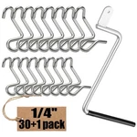 30 Pack 6MM Fence Tighteners With Tool Combo, 1/4" Barb Wire.... Fixed Price $46.90.