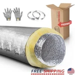 4 Inch Insulated Flexible Duct High Temp Sound Absorption Hvac Ventilation New. Fixed Price $115.49.