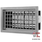 Gray Crawl Space Foundation Vent - Auto Open/close 8X6 Inch. Fixed Price $41.72.