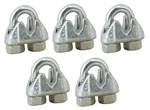 Builders Hardware WRC18 Malleable Iron 1/8" Galvanized Wire Rope Cable Clamp (5). Fixed Price $9.95.