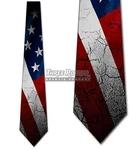 Distressed Us Flag Neckties Mens Patriotic American Memorial Day Nwt. Fixed Price $24.85.
