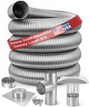 Forever Vent 6 Inch Diameter Smoothwall Stainless Steel Chimney Liner Kits. Fixed Price $495.95.