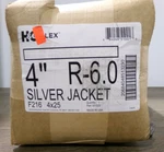 Hart & Cooley 4"X25' F216 Insulated Flex Duct, R-6.0, Silver Jacket, New S3. Fixed Price $57.00.