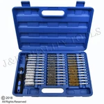38PC Industrial Wire Set Brushes Long Reach Round Tube Automotive Steel. Fixed Price $29.95.