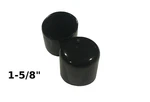 5/8" 1.625 Inch Round Black Vinyl Plastic Tube Tip End Cap (2,4,10,20,50). Fixed Price $124.70.