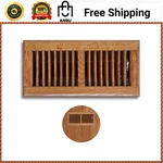 4 In X 12 Wood Air Floor Diffuser Solid Oak Decorative Vent Cover Hvac, Brown. Fixed Price $15.99.