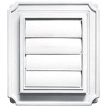 Builders Edge Scalloped Exhaust Vent For Side Walls White Maintenance Free. Fixed Price $44.89.