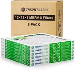 Trightfilters 12X12X1 MERV-8 Air Pleated For Home Hvac Furnace 6PACK. Fixed Price $28.49.