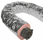 Master Flow Hvac Insulated Flexible Duct R6 4" 25' Fiberglass Silver Jacket. Fixed Price $24.99.