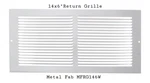 14X6 Return Grille White MFRG146W Metal Fab Scratch Resistant. Fixed Price $5.13.