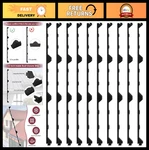12" Classic Ribbed Foam Closure Strips For Metal Roof Panels - 10 Pack, 3' Long. Fixed Price $39.99.