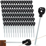 100 Pcs Electric Fence Wire Insulator Stand Off Screw Black Fenc.... Fixed Price $83.52.