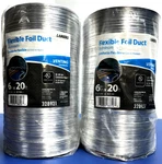 New Lot Lambro Flexible Aluminum Foil Duct 6"X20' Total 40FT. Dryer Venting. Fixed Price $29.00.