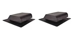 2 Lomanco 845 Slant Back Static Roof Louver Vent Black High Impact Abs Plastic. Fixed Price $25.00.