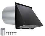 8 Inch Hooded Wall Vent With Screen And Damper,outdoor Cover Exhaus.... Fixed Price $80.63.