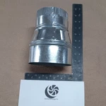 5" To 4" Seal-tite Brand, 26 Gauge, Galvanized, Crimped End, Hvac Duct Reducer. Fixed Price $15.00.