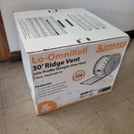 New Lomanco LOR30 Lo-omniroll 30FT Rolled Ridge Vent With Nails. Fixed Price $115.00.