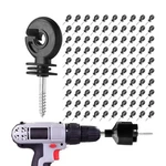 100PCS Electric Fence Insulator Screw-in Ring Post For Wood, Grid System Acce.... Fixed Price $38.73.