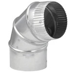 Imperial Mfg. 131467 In Galvanized 90 Degree Adjustable Elbow 24 Gaug. Fixed Price $93.47.