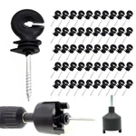 100 Pcs Electric Fence Insulator Screw-in Ring Wood Post.... Fixed Price $41.32.