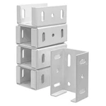 Heavy Duty Aluminum Fence Bracket For Vinyl Fencing Panel To Post White. Fixed Price $34.94.