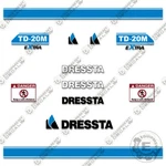 Fits Dressta TD-20M Decal Kit Dozer Replacement Sticker Set. Fixed Price $224.95.