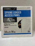 229 976 Everbilt 14X14" Adjustable Spring Loaded Plastic Access Panel New. Fixed Price $24.29.