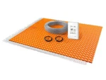 All-in-one Radiant Floor Heat Kit With Wifi Thermostat, Cable, Membrane. Fixed Price $629.88.