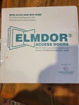 Elmdor Metal Wall/ceiling Access Door White Galvanized Steel 14 In. X. Fixed Price $40.00.