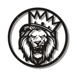 Flat Speaker Hard Grille Metal Cover Crown King The Lion Sub Protect 1PC. Fixed Price $67.00.