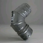 M G Duravent 3PVL-E90B 3" Double Wall Pellet Type Elbow Pipe. Fixed Price $79.99.