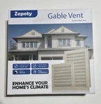 12" X Wood Gable Vent With Replaceable Screen, Paintable Finish, And Ultr.... Fixed Price $20.00.