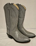 Old Men's Smooth Leather Western Boot Med Toe SCM7037 8D, 10 Euc. Fixed Price $85.99.